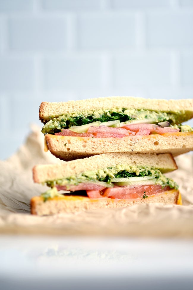 5- Minute Pesto Sauce Sandwich | Mighty Mrs.