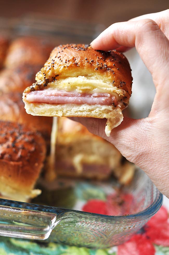 Ham and Cheese Hawaiian Roll Sliders