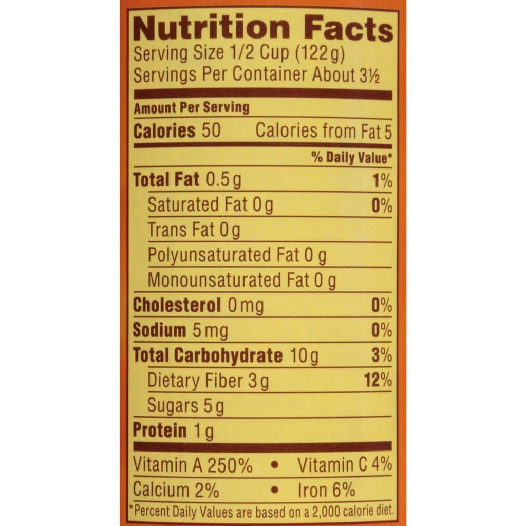 Pumpkin Puree Nutrition Facts 1024x1024 