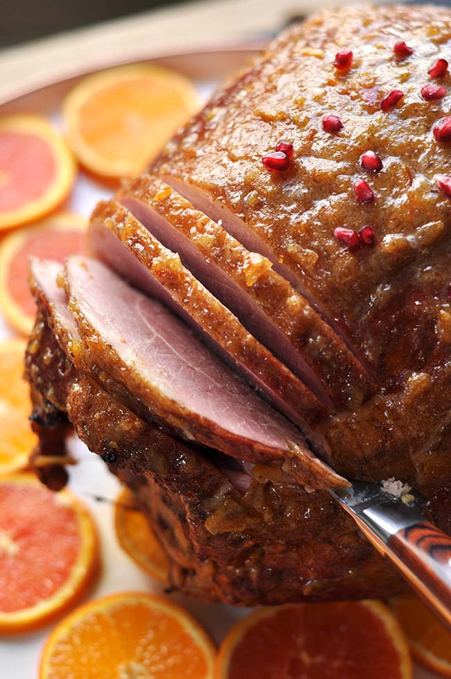 Orange Marmalade Glazed Ham | Mighty Mrs